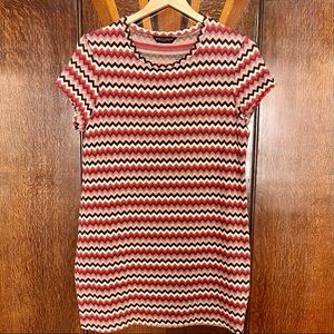 Missoni-style Dress in Earth Tones, size 18